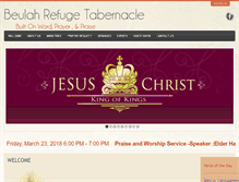 Tablet Screenshot of beulahrefugetabernacle.com